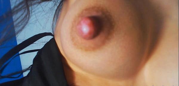  Young mom showing her sweet pussy and milk tits